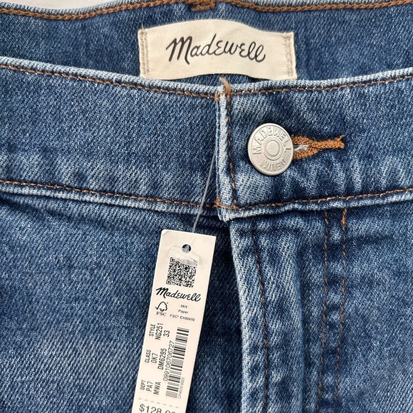 NWT Madewell The Perfect Vintage Straight Jeans in Med Wash Womens Size 33 Denim - Picture 3 of 12